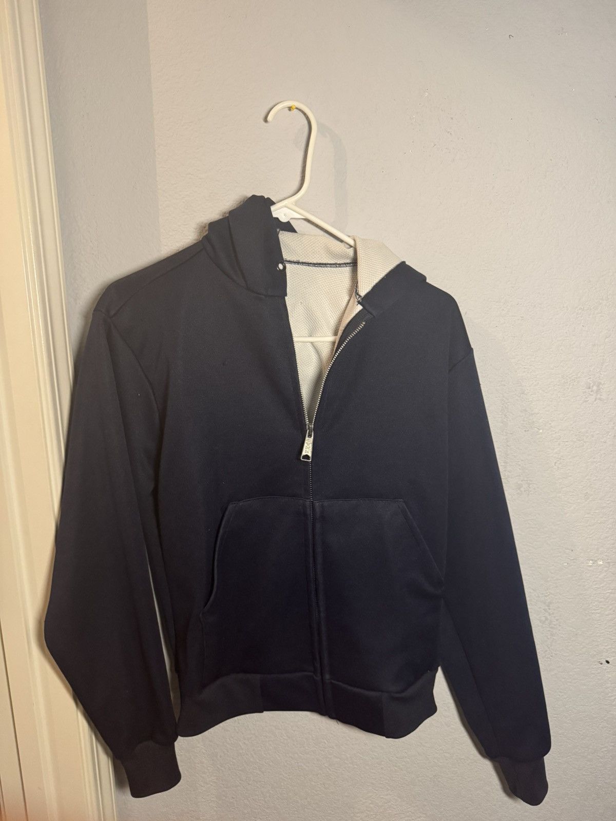 Vintage 80s navy thermal hoodie Size US S / EU 44-46 / 1 - 1 Thumbnail