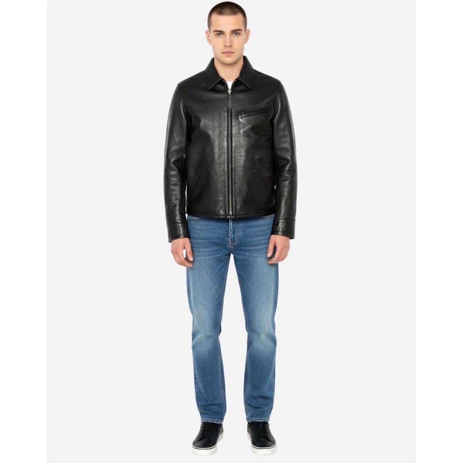 Schott VINTAGE Schott NYC Leather Jacket Motorcycle Rare Retro Y2K Size M Black Mens Jacket Size US M / EU 48-50 / 2 - 5 Thumbnail