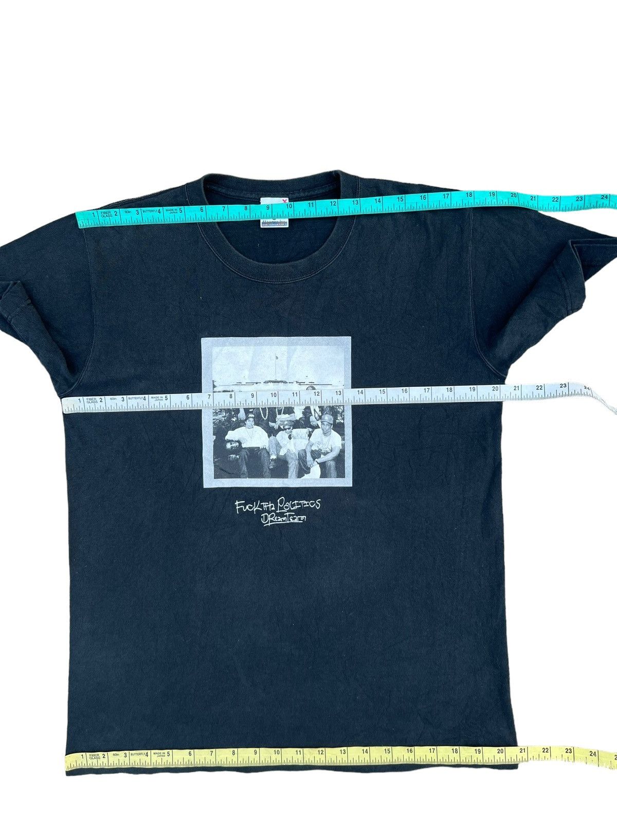 Japanese Brand Dreamteam Japan X N.W.A Fuck The Politics Fade Black tee Size US M / EU 48-50 / 2 - 2 Thumbnail