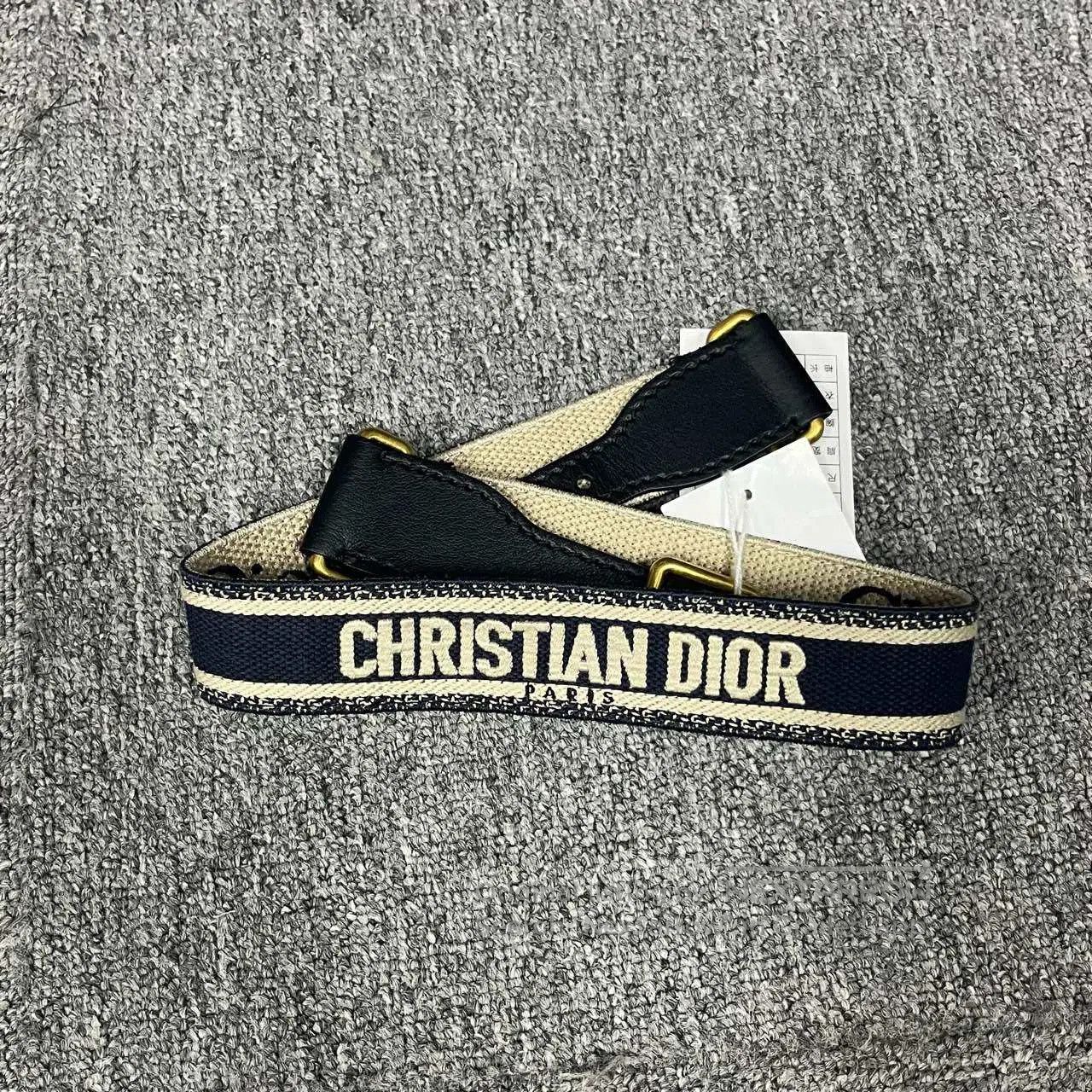 Dior Dior Deep blue classic letter logo decorative belt| Size ONE SIZE - 1 Thumbnail
