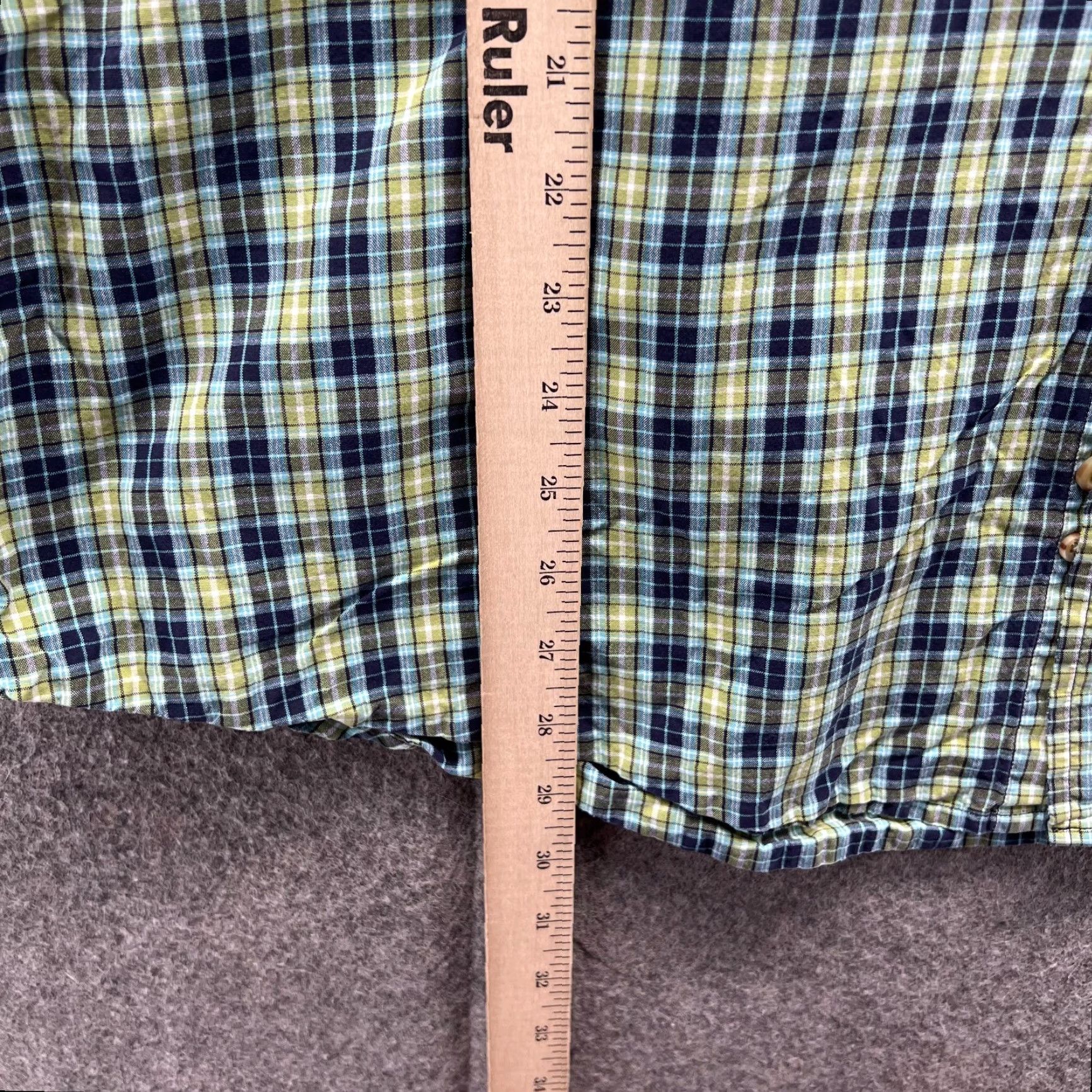 Carhartt VINTAGE Carhartt Shirt Mens Large Green Plaid Button-Down Short Sleeve Casual Workwear Size US L / EU 52-54 / 3 - 7 Thumbnail