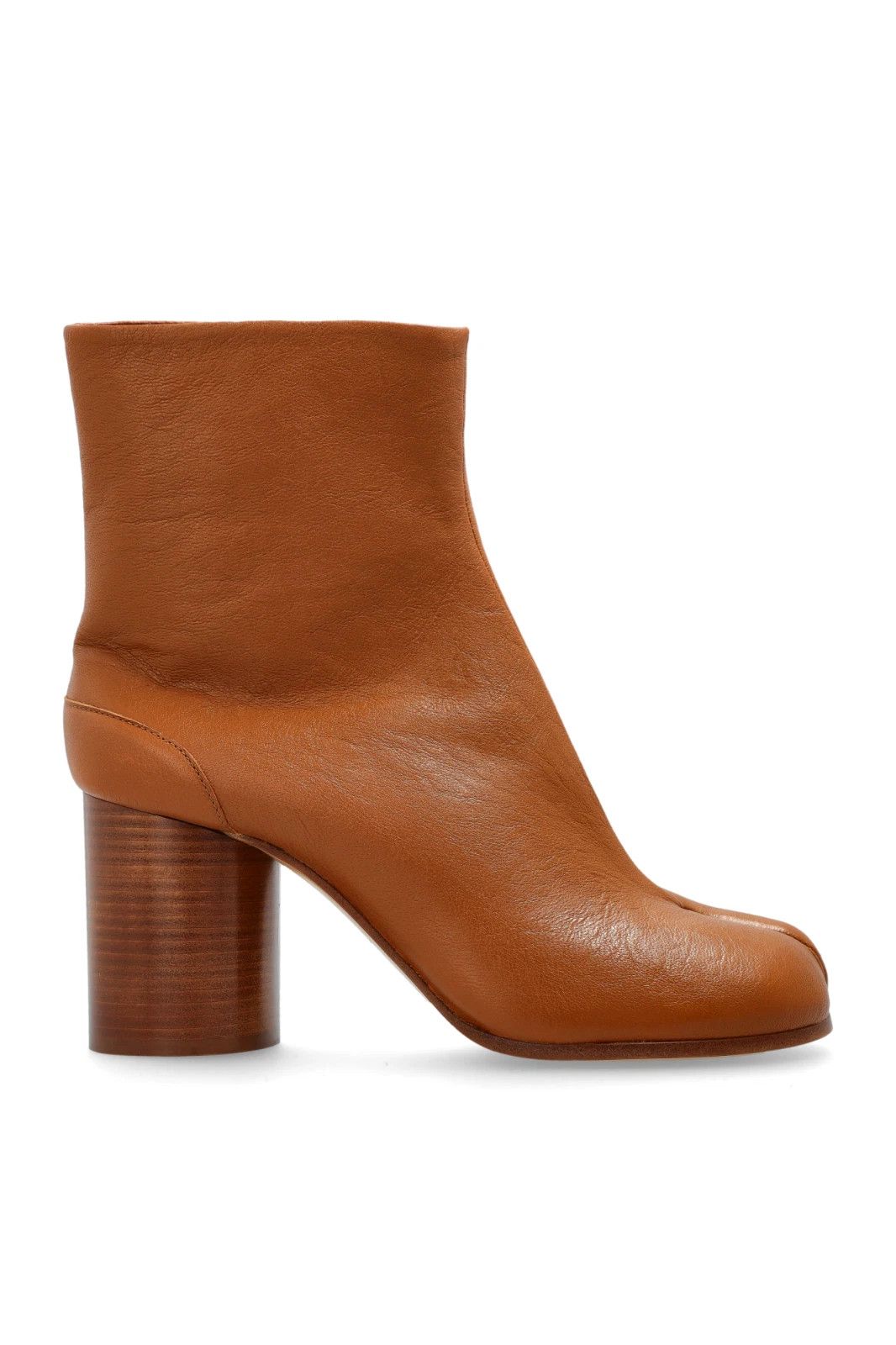 MAISON MARGIELA Tabi $1420 Brown Leather 80mm Boots