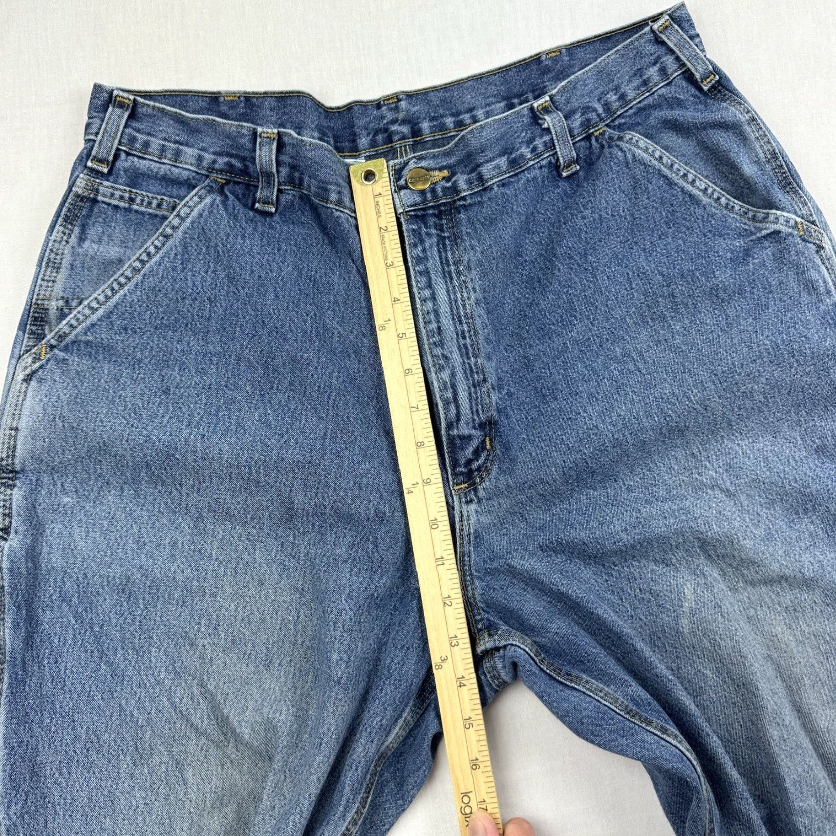 Carhartt VINTAGE Carhartt Carpenter Jeans Adult 38x32 Blue Baggy Grunge Y2K Loose Fit Size US 38 / EU 54 - 7 Thumbnail