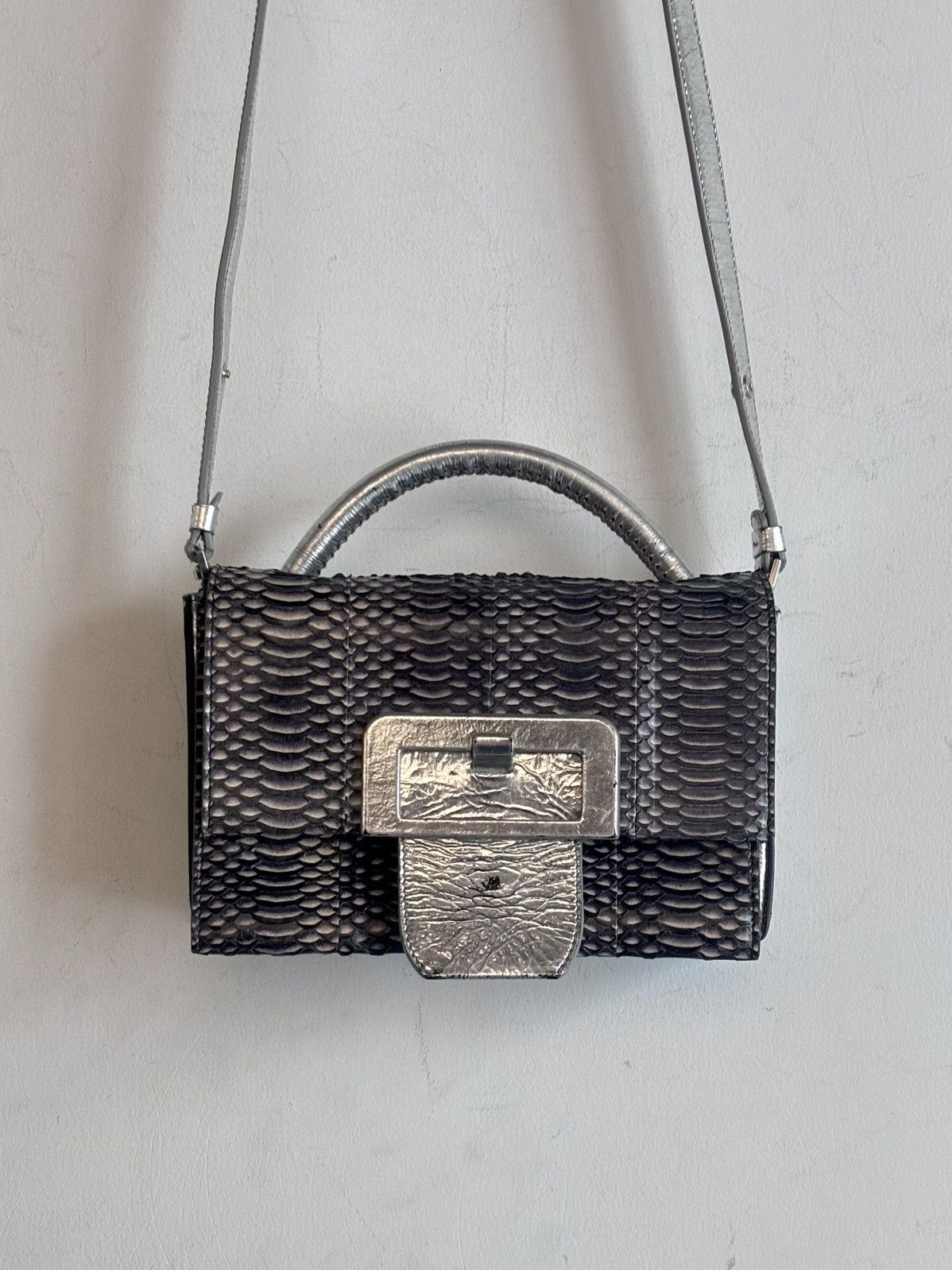 Maison Margiela Maison Margiela｜AW2016 Snakeskin Small Square Bag Size ONE SIZE - 4 Thumbnail