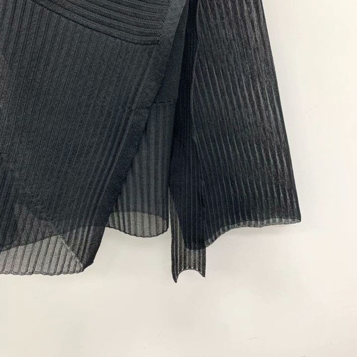 Rick Owens Rick Owens Black Silk Belted Hooded Knit Coat Size US M / EU 48-50 / 2 - 4 Thumbnail
