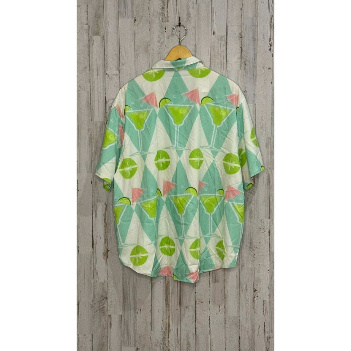 The Unbranded Brand Men's 3XL Margarita Print Short Sleeve Button-Up Shirt Size US XXL / EU 58 / 5 - 3 Thumbnail