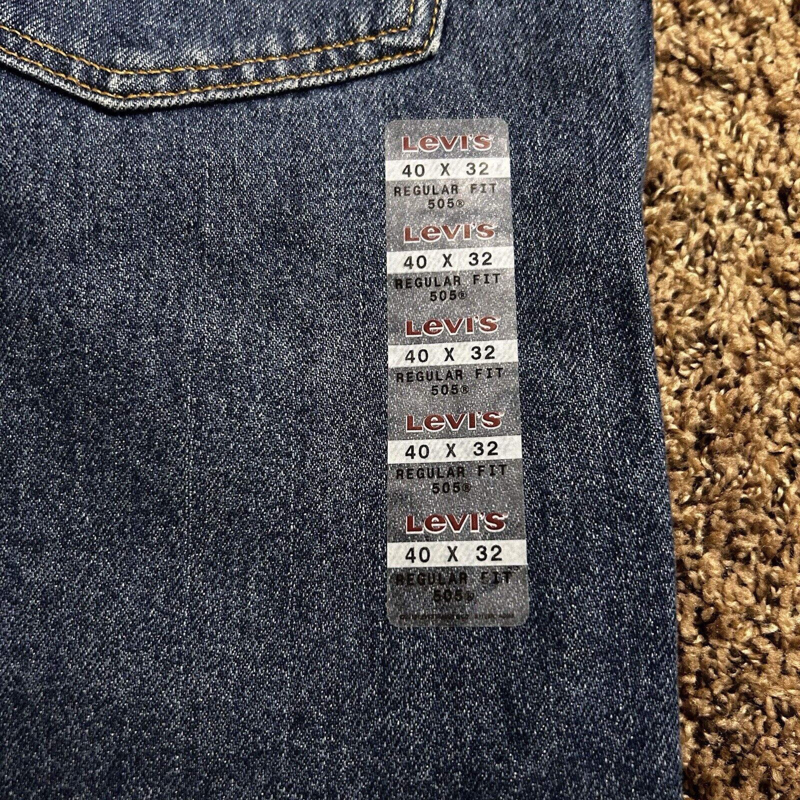 Levi's 2008 Y2K Levi's 505 Regular Fit Straight Leg Men's Jeans Size US 40 / EU 56 - 7 Thumbnail