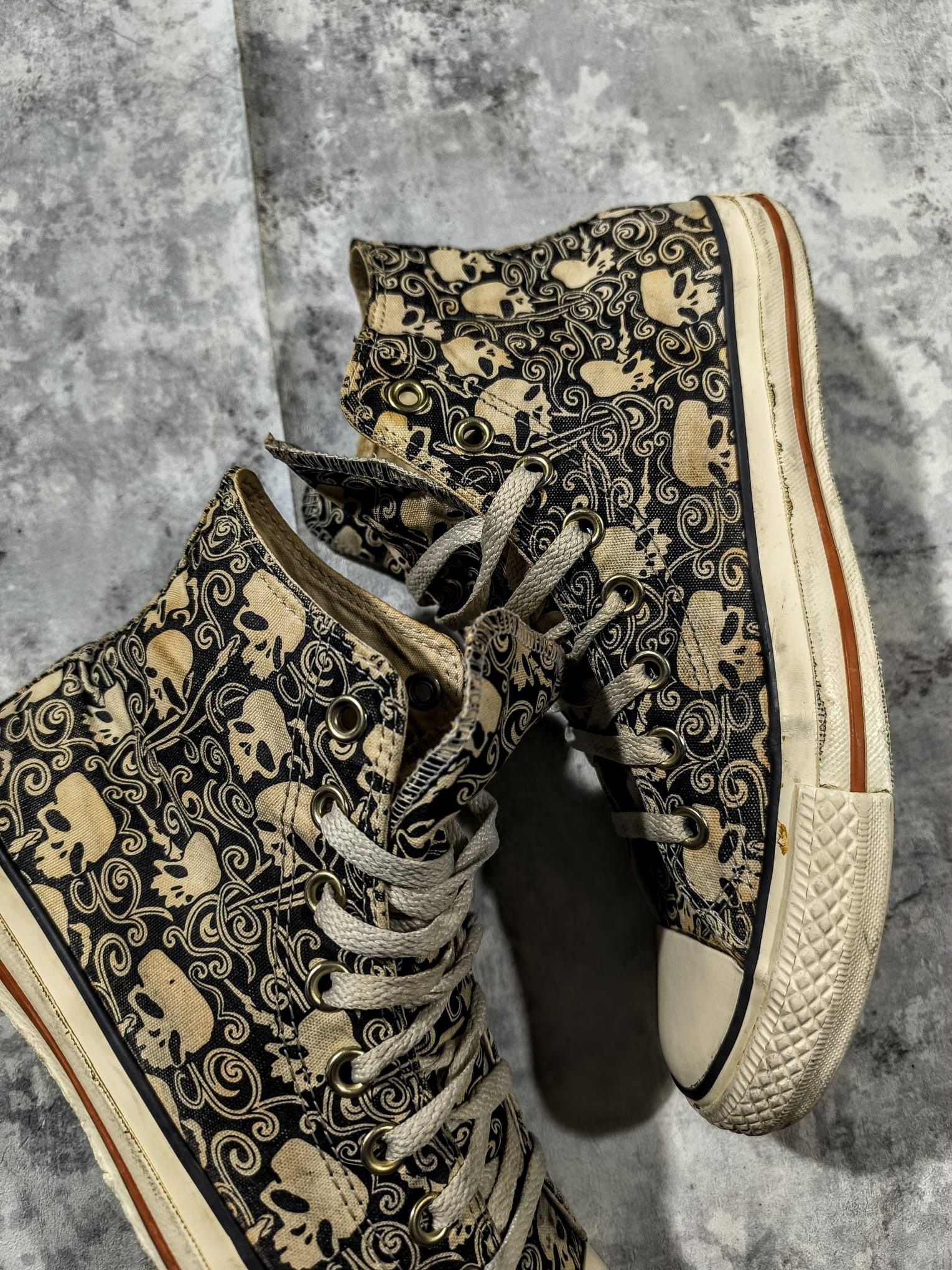 Hysteric Glamour Insane Skater Converse Skull Distressed Trashed Sneakers Size US 8.5 / EU 41-42 - 7 Thumbnail