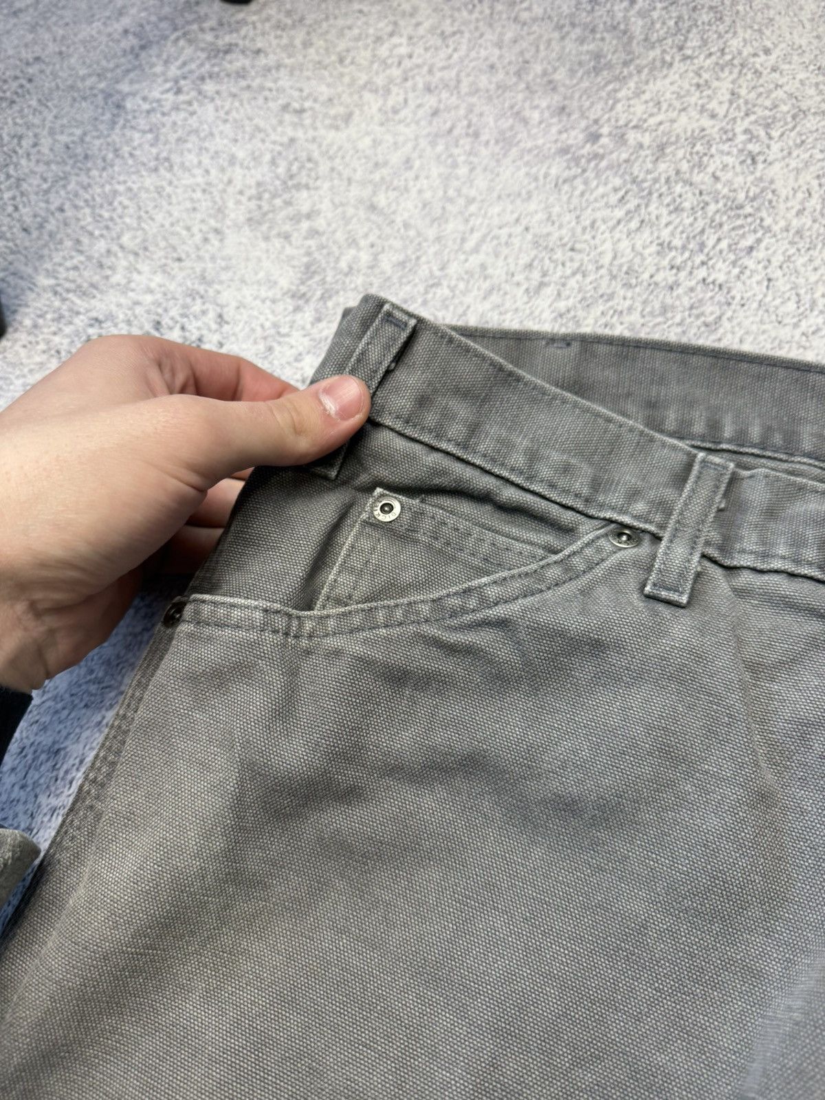 Dickies Vintage Gray Dickies Carpenter Work Pants - 38/32 - Y2K Size US 34 / EU 50 - 11 Thumbnail