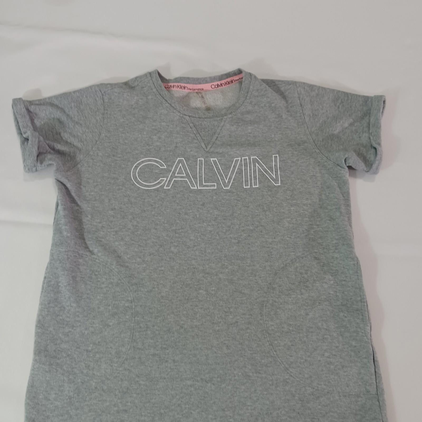 Calvin Klein Calvin Klein Performance Women Gray Logo T-Shirt Top Dress M Size M / US 6-8 / IT 42-44 - 10 Thumbnail