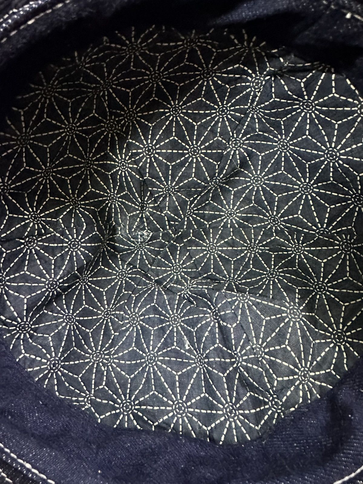 Handmade Denim bucket hat boro design custom Size ONE SIZE - 4 Thumbnail