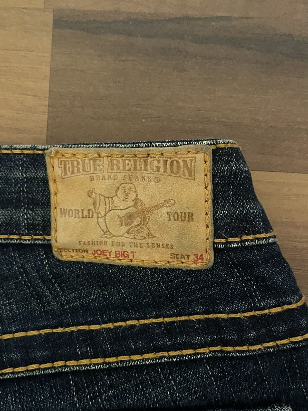 True Religion y2k true religion bootcut raw denim / dark blue denim jeans Size 25" / US 0 / IT 36 - 4 Thumbnail