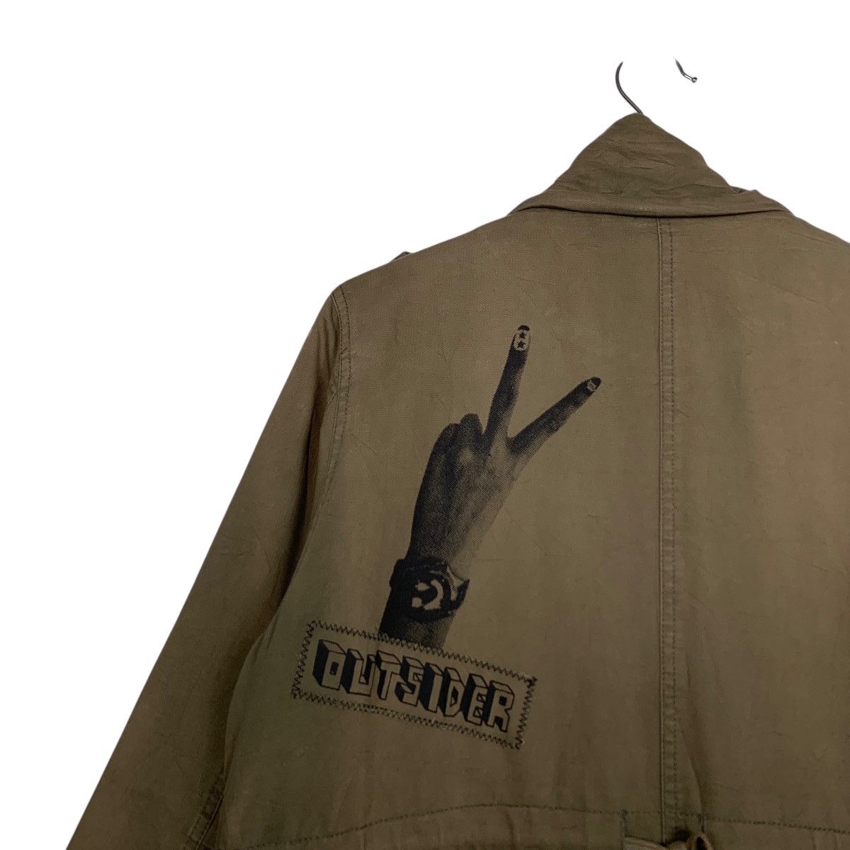 Vintage ☀️Nice design World Wide Love military style parka jacket Size US M / EU 48-50 / 2 - 10 Thumbnail