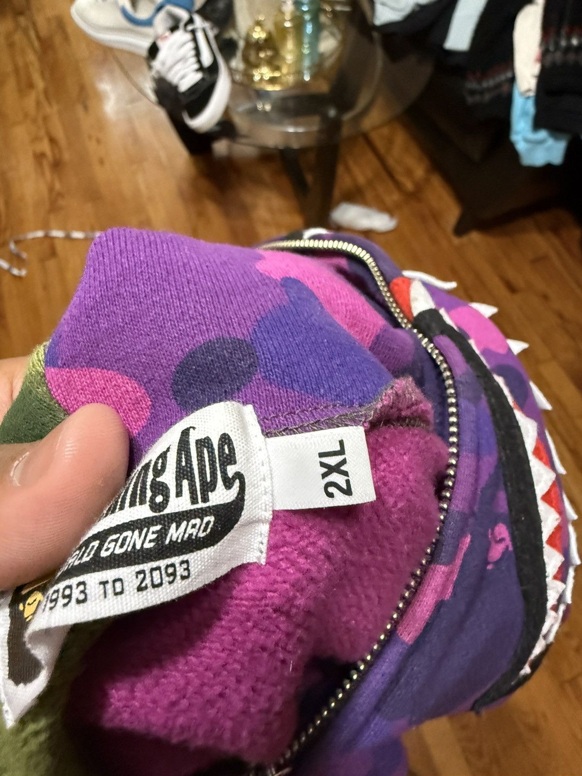 Bape Bape Half Camo Half Purple Size XXL Size US XXL / EU 58 / 5 - 12 Thumbnail