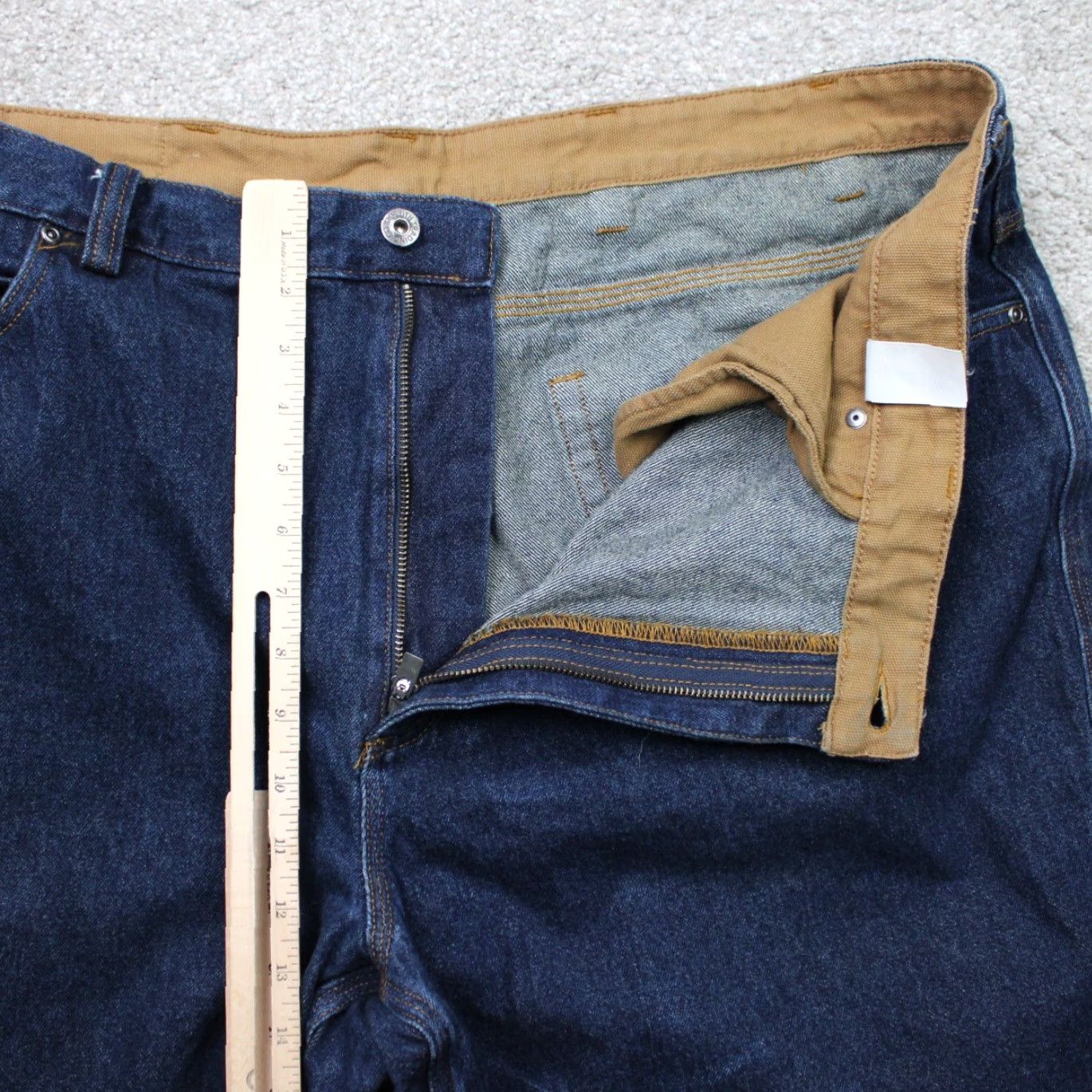 Vintage Duluth Mens Jeans 46x32 Blue Relaxed Straight 5-Pocket Denim Cotton Stretch Vintage No N/A Size US 30 / EU 46 - 7 Thumbnail