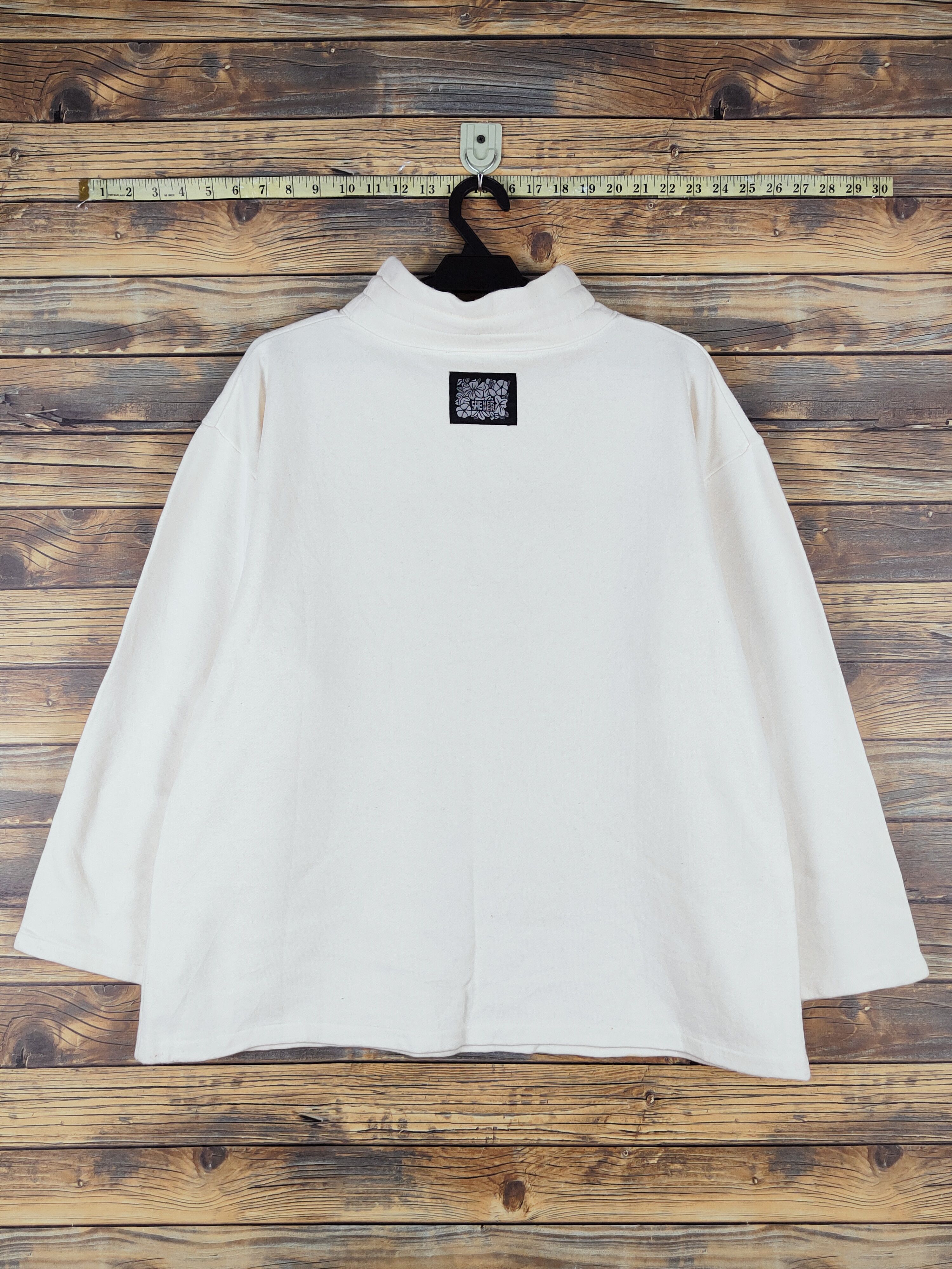 Japanese Brand × Vintage She Her Her japan Cream Sweatshirts #W1166 Size L / US 10 / IT 46 - 8 Thumbnail