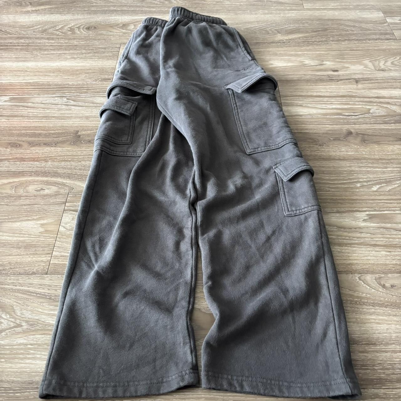 Japanese Brand Crazy Vintage Y2K/2000s Baggy Grey Cargo Sweatpants! Size XS Size US 28 / EU 44 - 3 Thumbnail
