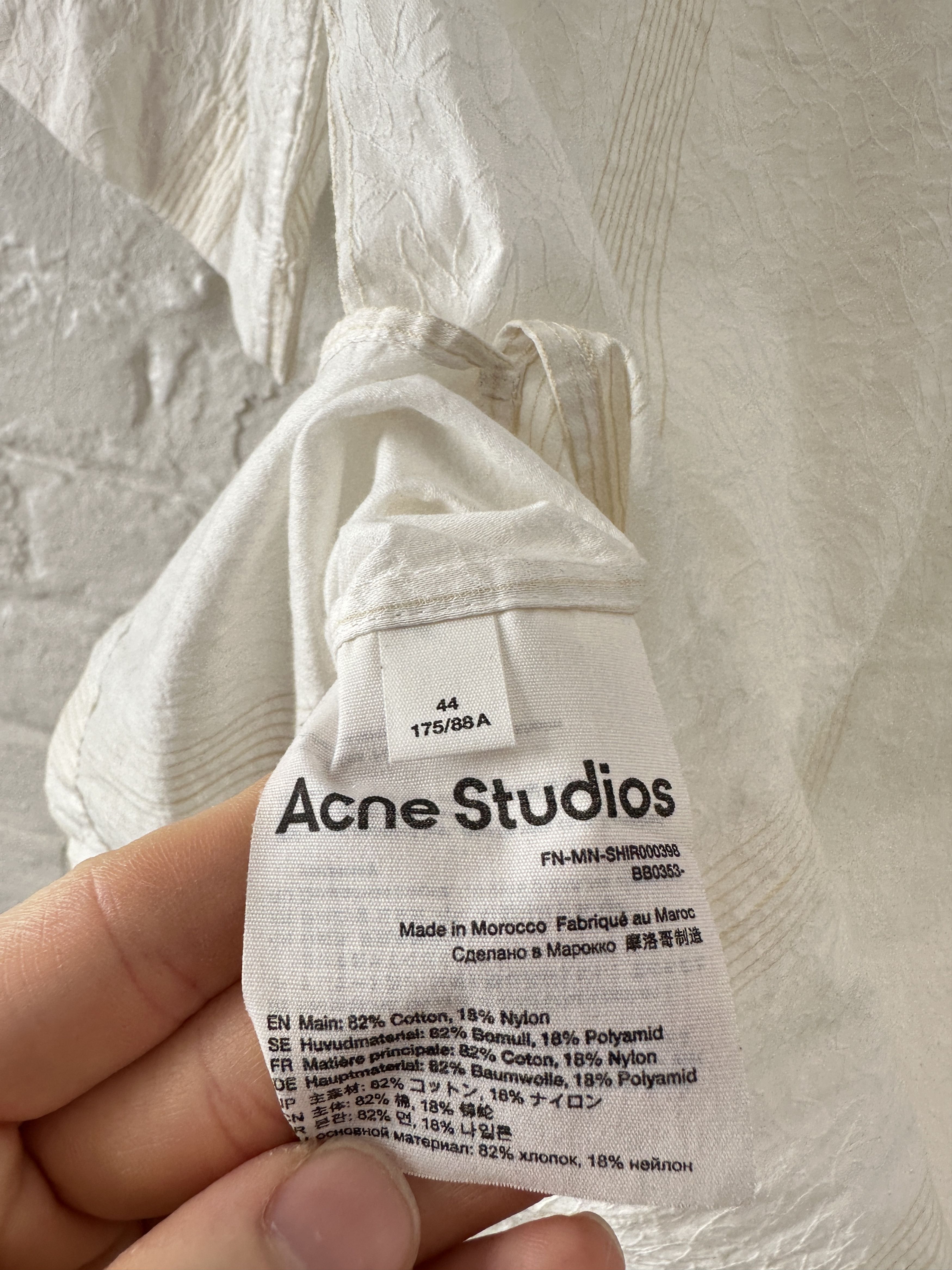 Acne Studios Acne Studios Camp Collar Button Up Shirt Size US S / EU 44-46 / 1 - 6 Thumbnail