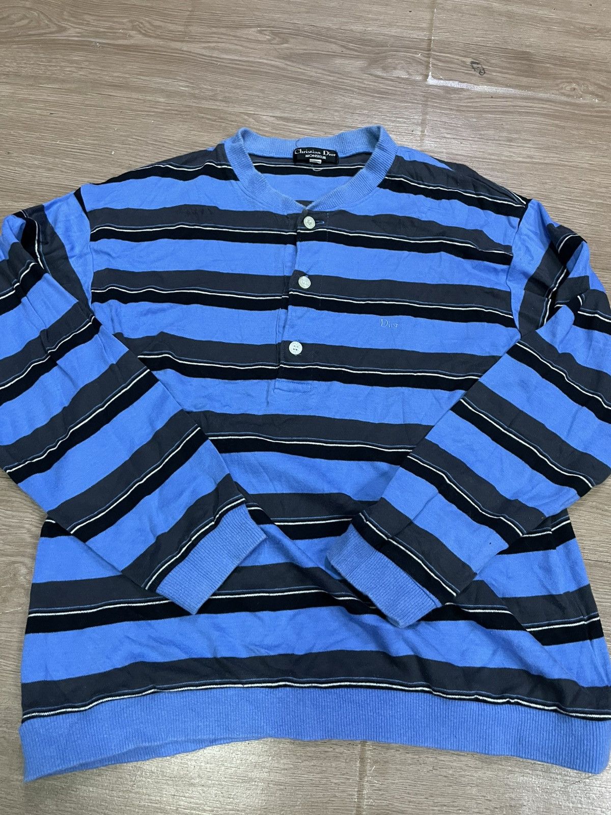 Christian Dior Monsieur Vintage christian dior striped sweatshirt Size US M / EU 48-50 / 2 - 1 Thumbnail
