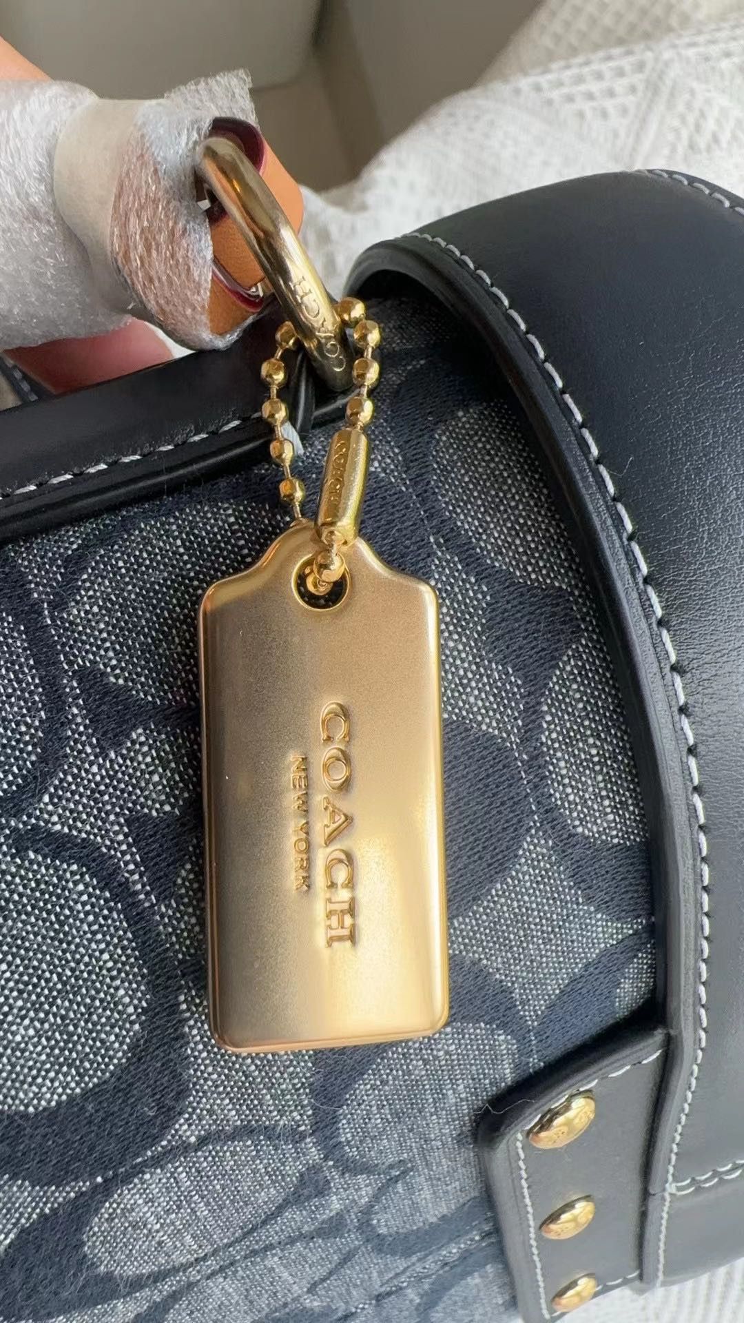 Coach Coach C8165 Gold/Denim Multi Kay Crossbody Size ONE SIZE - 5 Thumbnail
