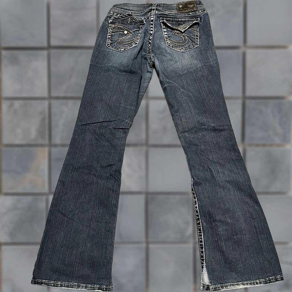 Silver Jeans Co. Silver Jeans Womens 29 x 32 Suki Surplus Western Blue Denim Pants Bootcut Womens Medium? Size 29" - 1 Thumbnail