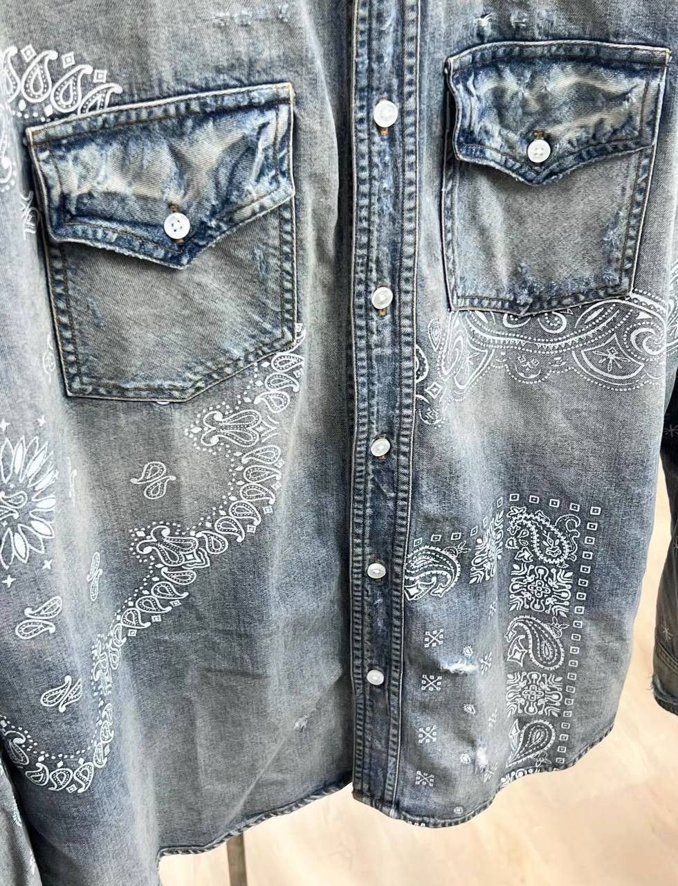 Amiri Amiri Paisley Print Shirt Size US XXL / EU 58 / 5 - 6 Thumbnail