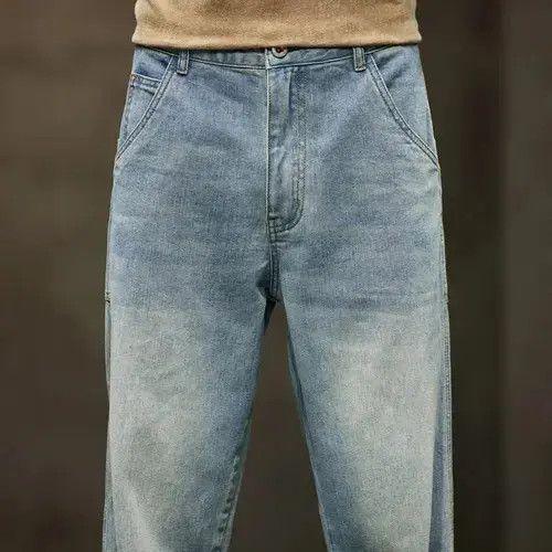 Jean Loose Retro Blue Denim Size US 38 / EU 54 - 6 Thumbnail