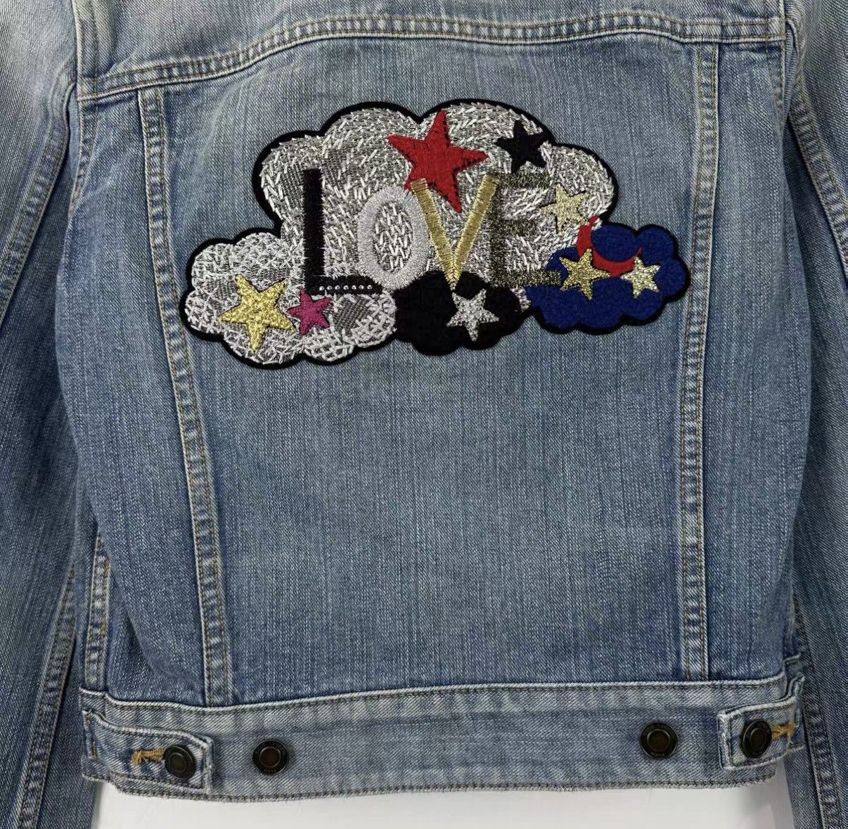 Saint Laurent Paris Saint Laurent Washed Blue Short Denim Jacket J42 Size S / US 4 / IT 40 - 4 Thumbnail