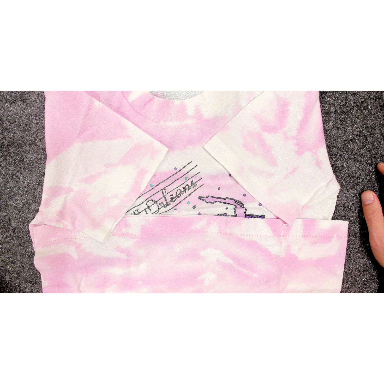 TEE JAYS 80s Tee Jays Single Stitch Pink Tie Dye Jazz Tee XS Size S / US 4 / IT 40 - 6 Thumbnail