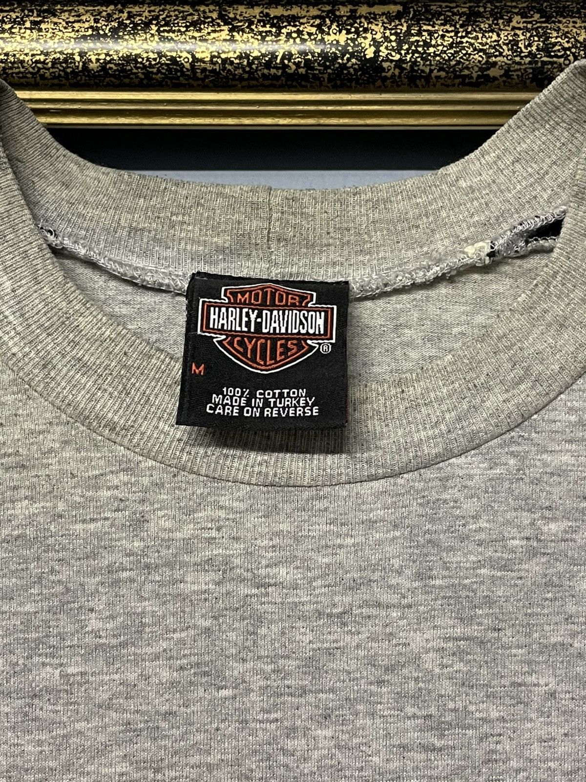 Harley Davidson Vintage 1990s Designer Harley Davidson ‘Classic Motorcyles’ Size US M / EU 48-50 / 2 - 11 Thumbnail