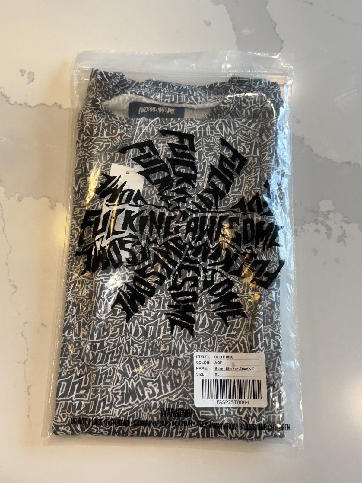 Fucking Awesome Fucking Awesome Burnt Sticker Stamp Tee XL BRAND NEW Rare Size US XL / EU 56 / 4 - 1 Thumbnail