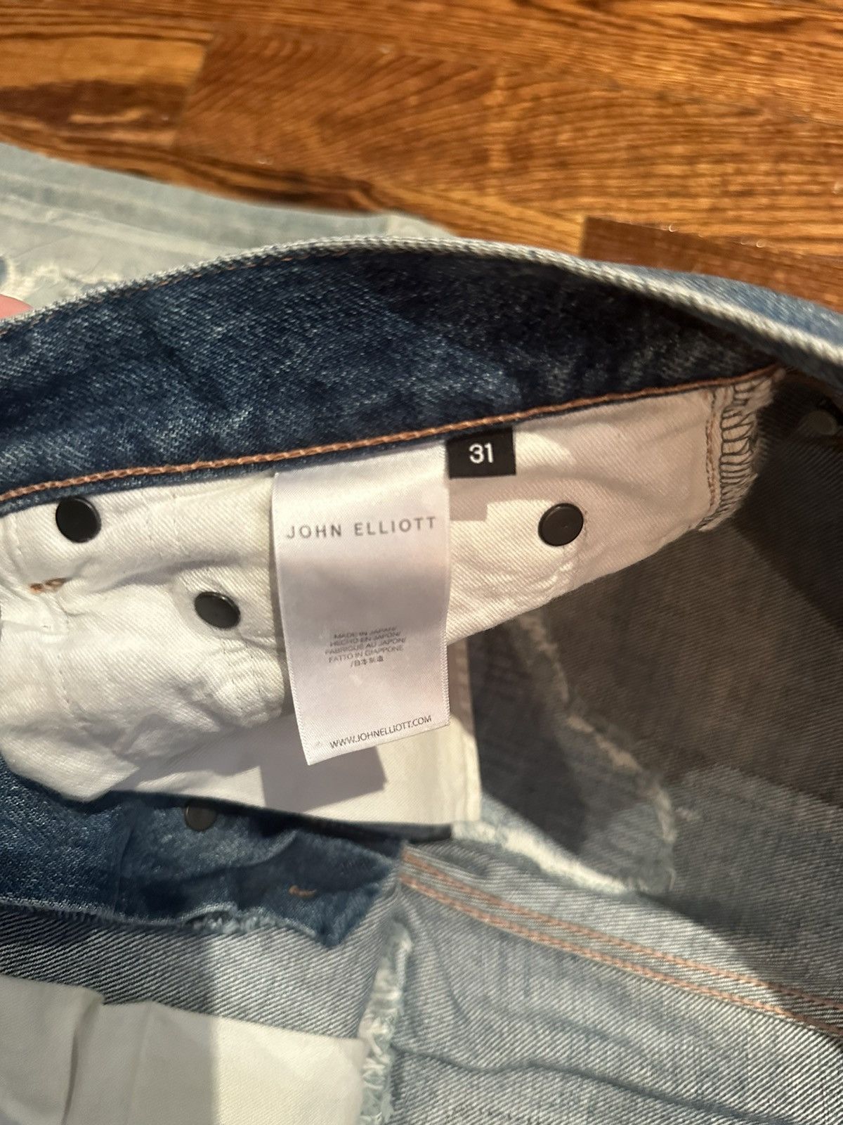 John Elliott Vintage Japanese Boro Repair Jeans Size US 31 - 4 Thumbnail