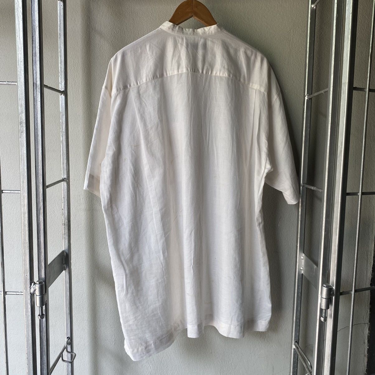 Issey Miyake Issey Miyake mandarin white shirt Size US XL / EU 56 / 4 - 6 Thumbnail