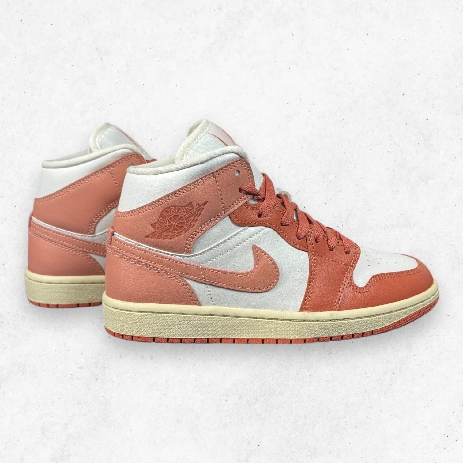 Jordan Brand Air Jordan 1 Mid Madder Root Sail Women's Size 7.5 Size US 7.5 / IT 37.5 - 4 Thumbnail