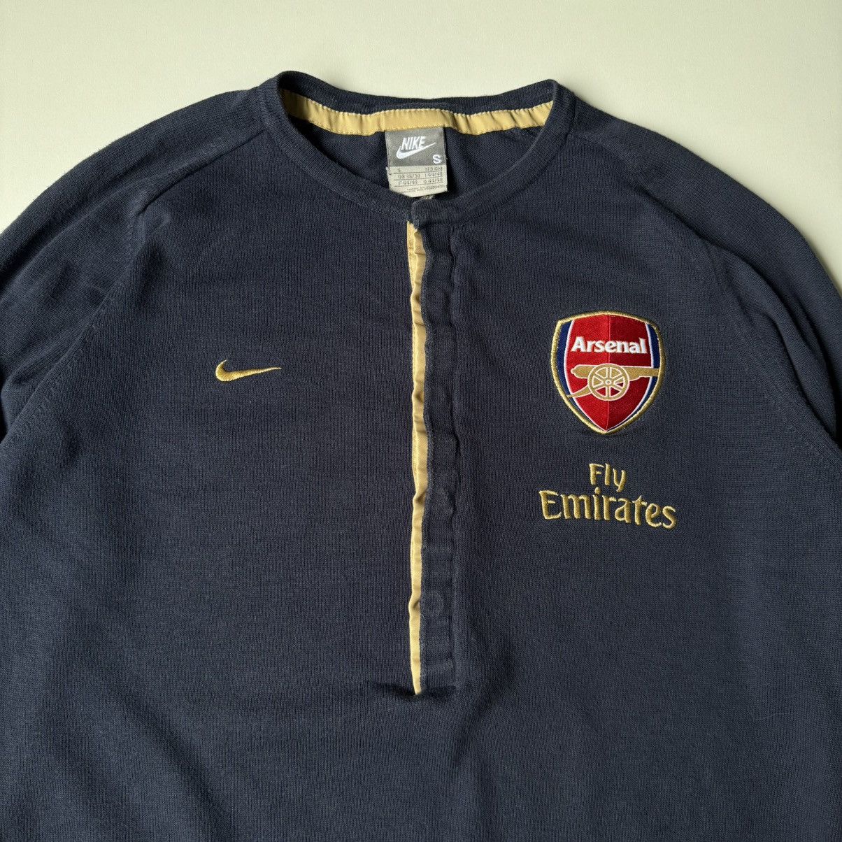 Nike × Vintage Y2K Arsenal London Longsleeve Knit Polo Style Nike Blokecore Size US S / EU 44-46 / 1 - 17 Thumbnail