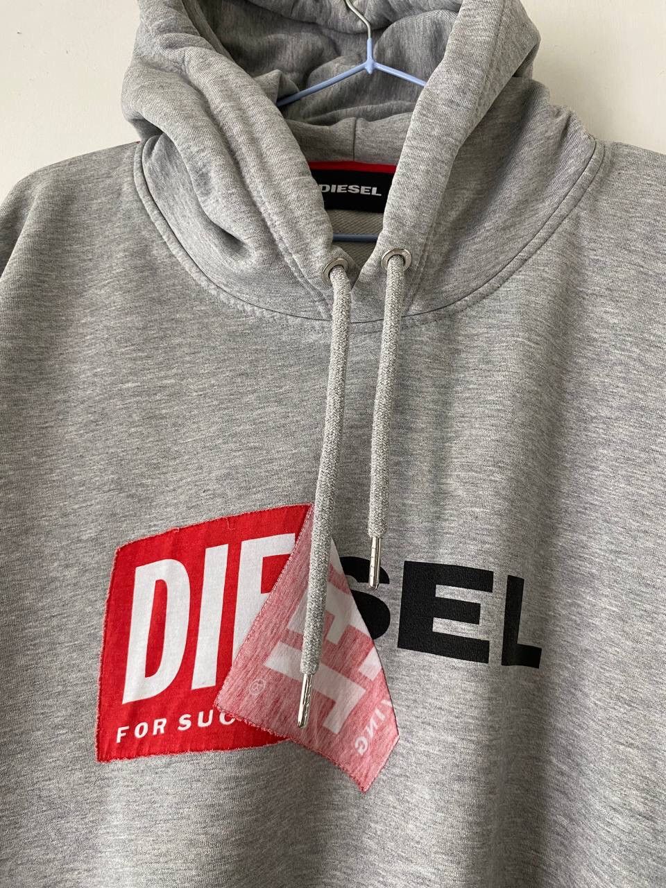 Diesel × Vintage Vintage Diesel Box Logo Hoodie Size US XL / EU 56 / 4 - 7 Thumbnail