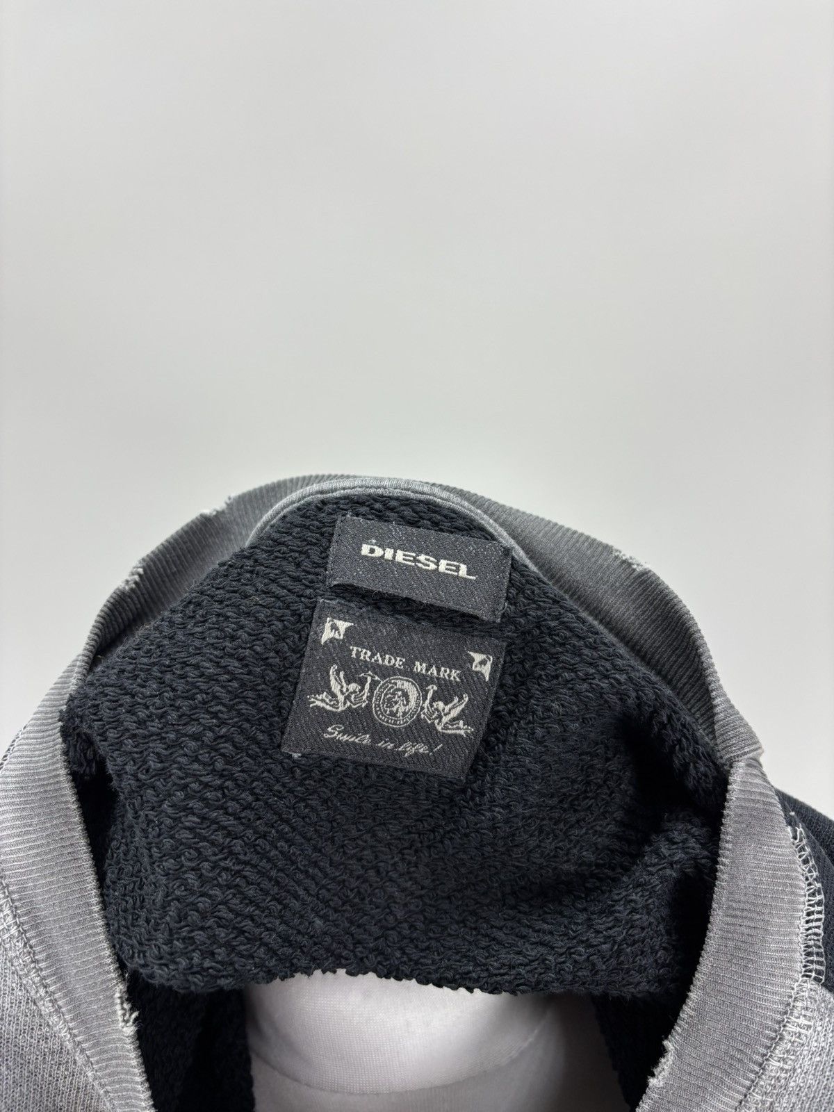 Diesel Mens sweatshirt Y2k Diesel Size L Color Gray Size US L / EU 52-54 / 3 - 11 Thumbnail