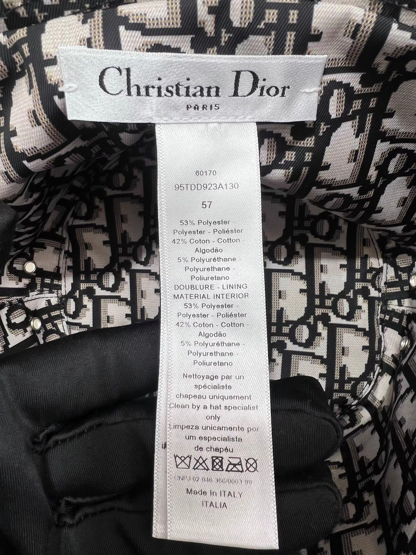 Dior DIOR Reversible Monogram Bucket Hat Size ONE SIZE - 7 Thumbnail