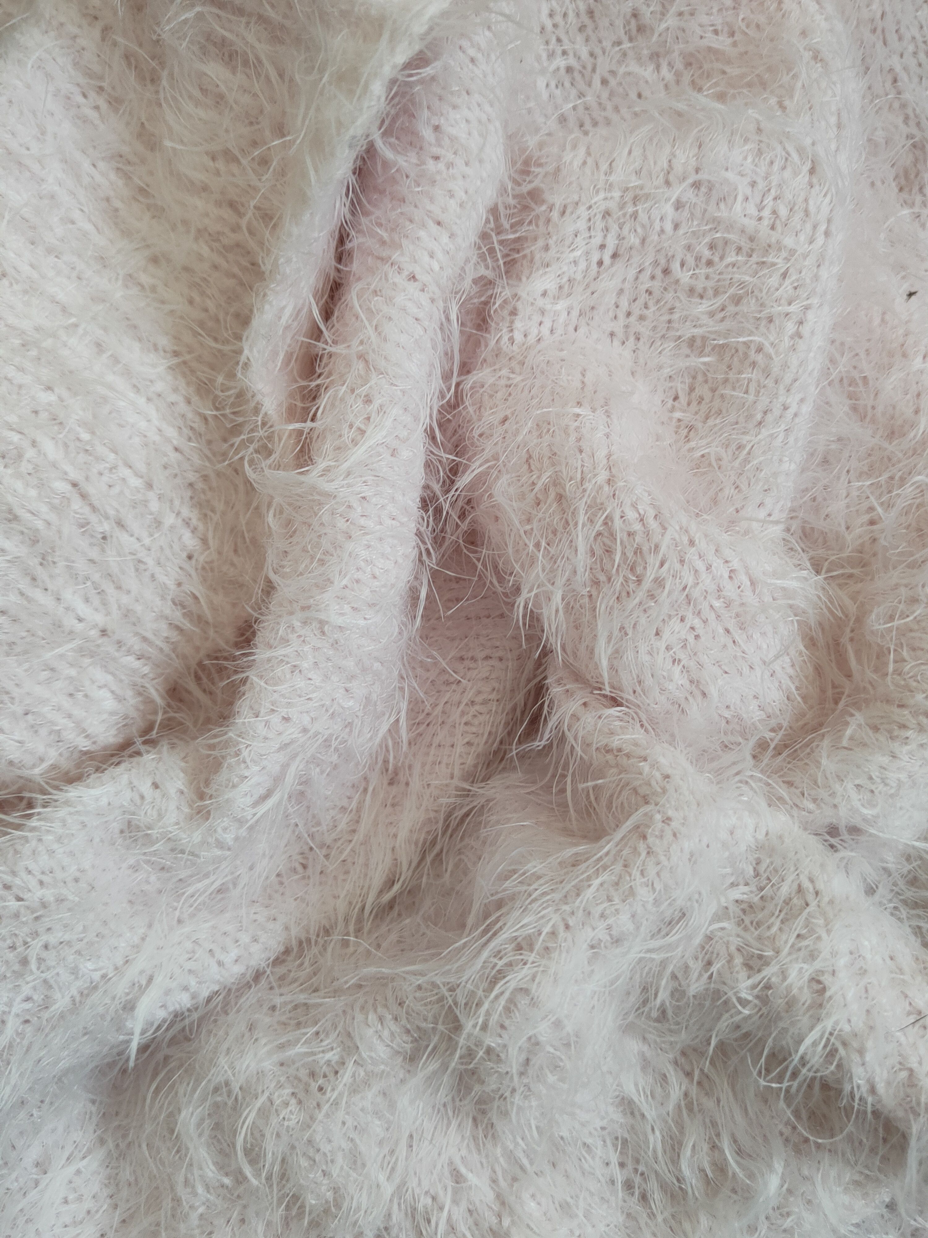 Vintage Ray Cassin Favori Pink Fur Mohair Knitwear #S2006 Size L / US 10 / IT 46 - 10 Thumbnail