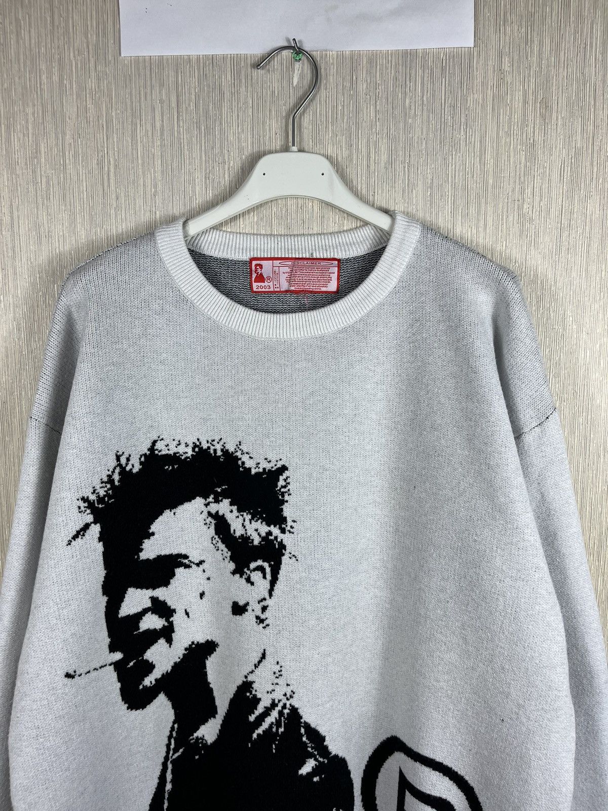 Joy Divizn Joy Divizn Brad Pitt fight club knit sweater sweatshirt Size US XL / EU 56 / 4 - 5 Thumbnail