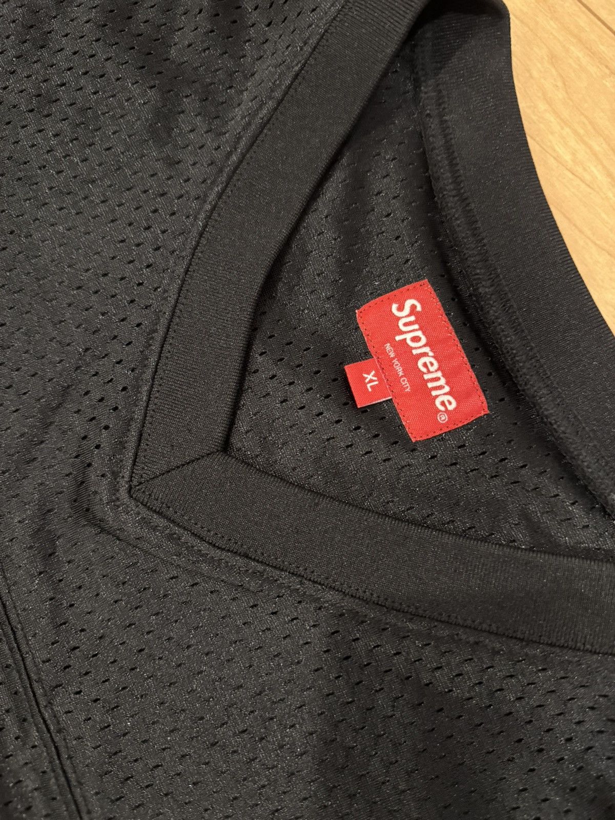 Supreme Supreme 2020 $1M Mesh Football Jersey Black XL Glitter Logo Size US XL / EU 56 / 4 - 2 Thumbnail