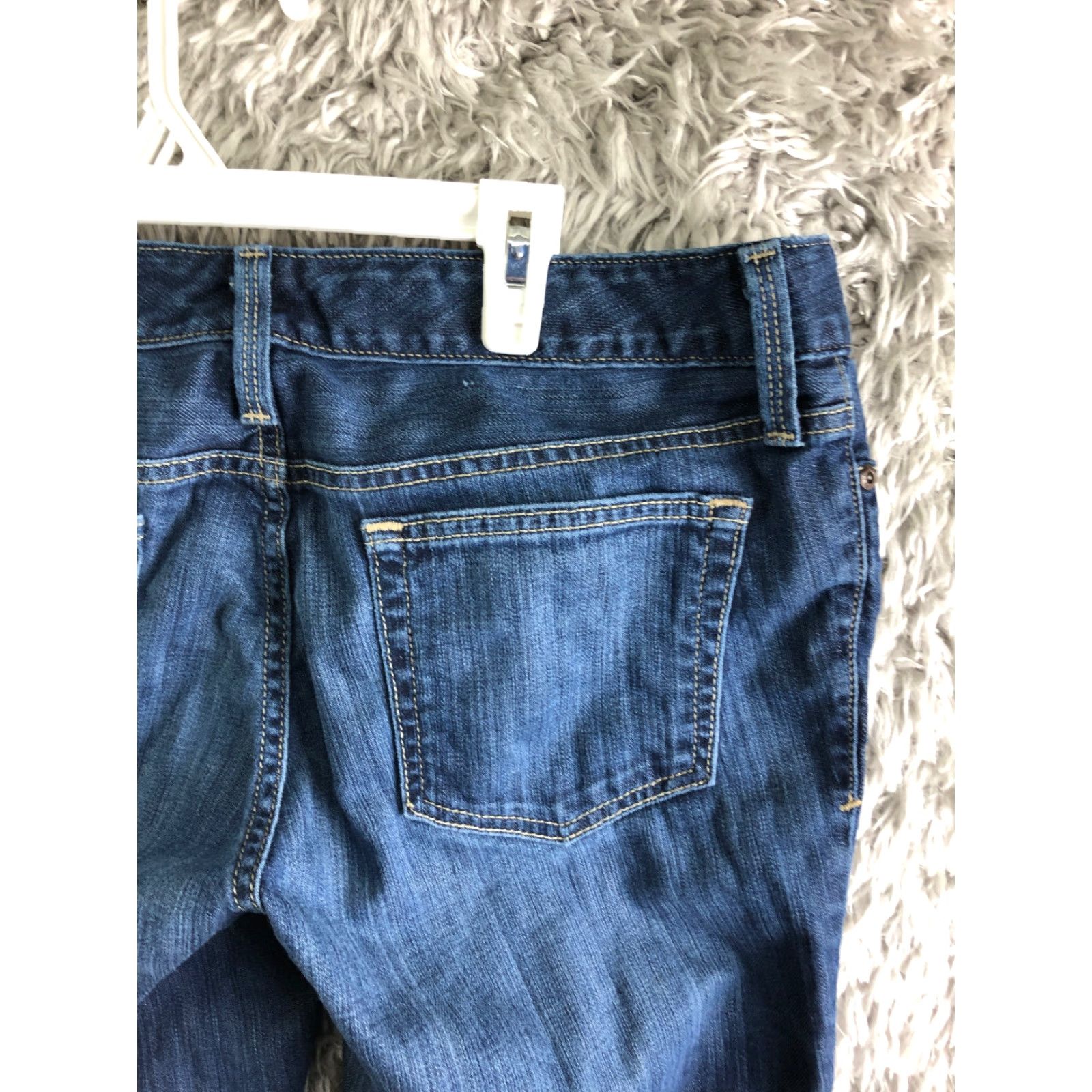 Eddie Bauer Eddie Bauer Barely Boot Jeans Womens Mid Rise Dark Wash Blue Denim Size 10P Size 32" / US 10 / IT 46 - 6 Thumbnail