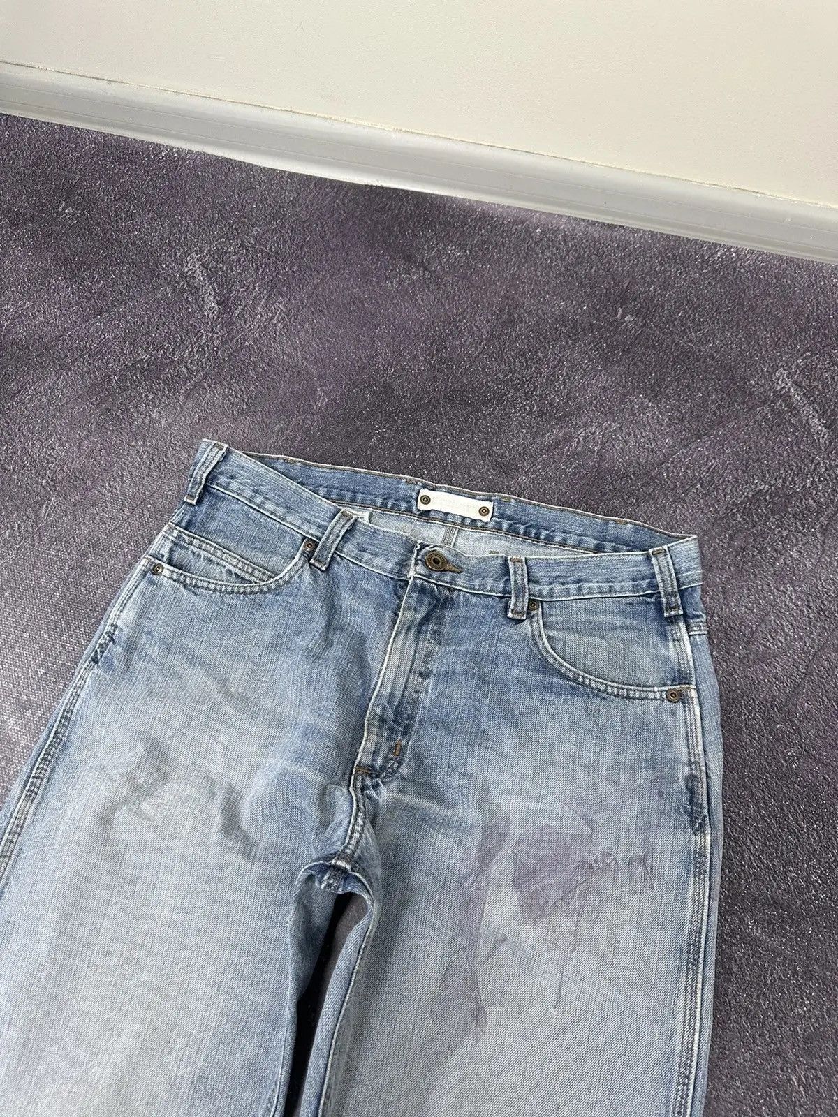 Carhartt × Vintage Vintage 90s Carhartt Light Blue Denim Work Hype Baggy Jeans Size US 36 / EU 52 - 11 Thumbnail