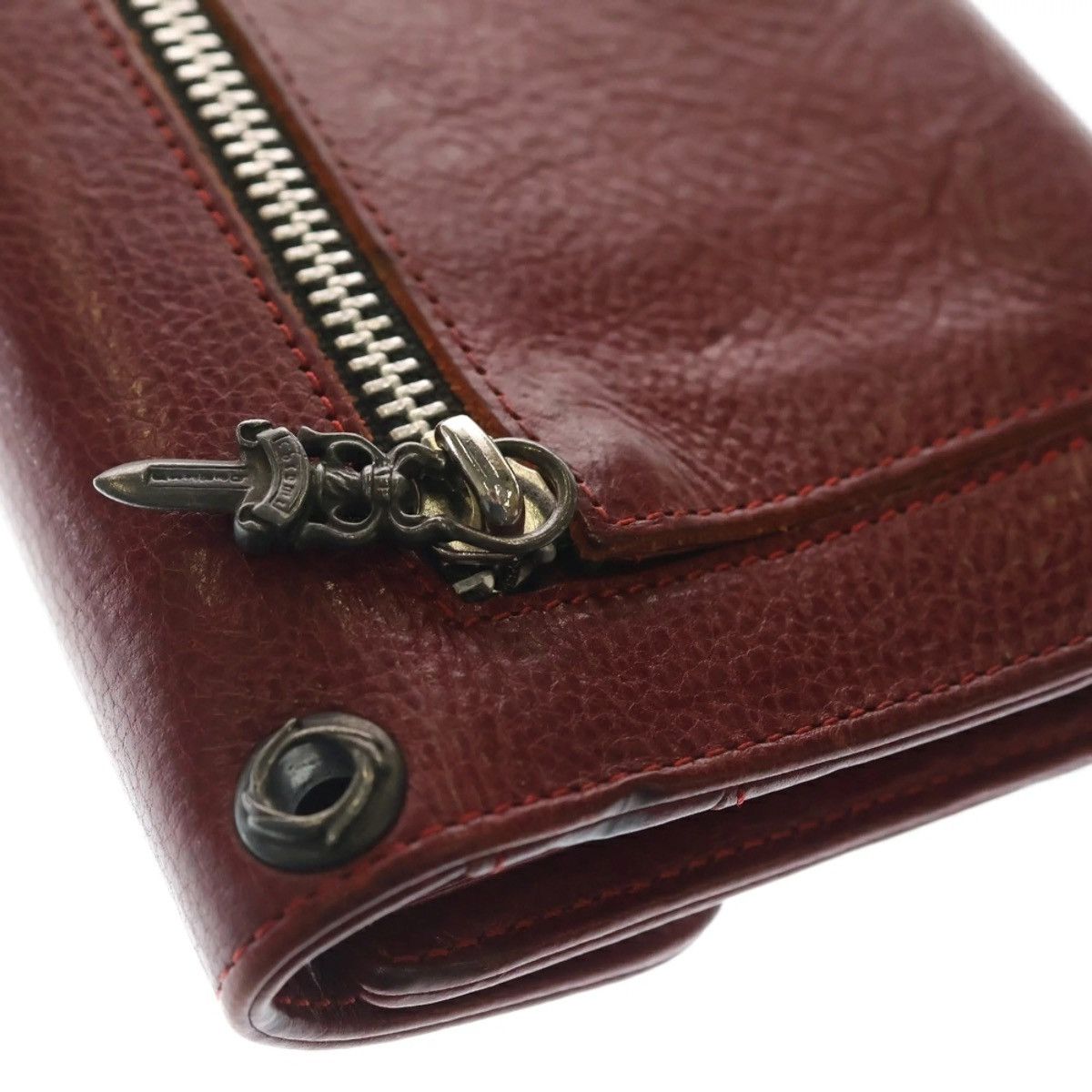 Chrome Hearts Chrome Hearts Dagger zip WAVE Red Leather Wallet Size ONE SIZE - 6 Thumbnail
