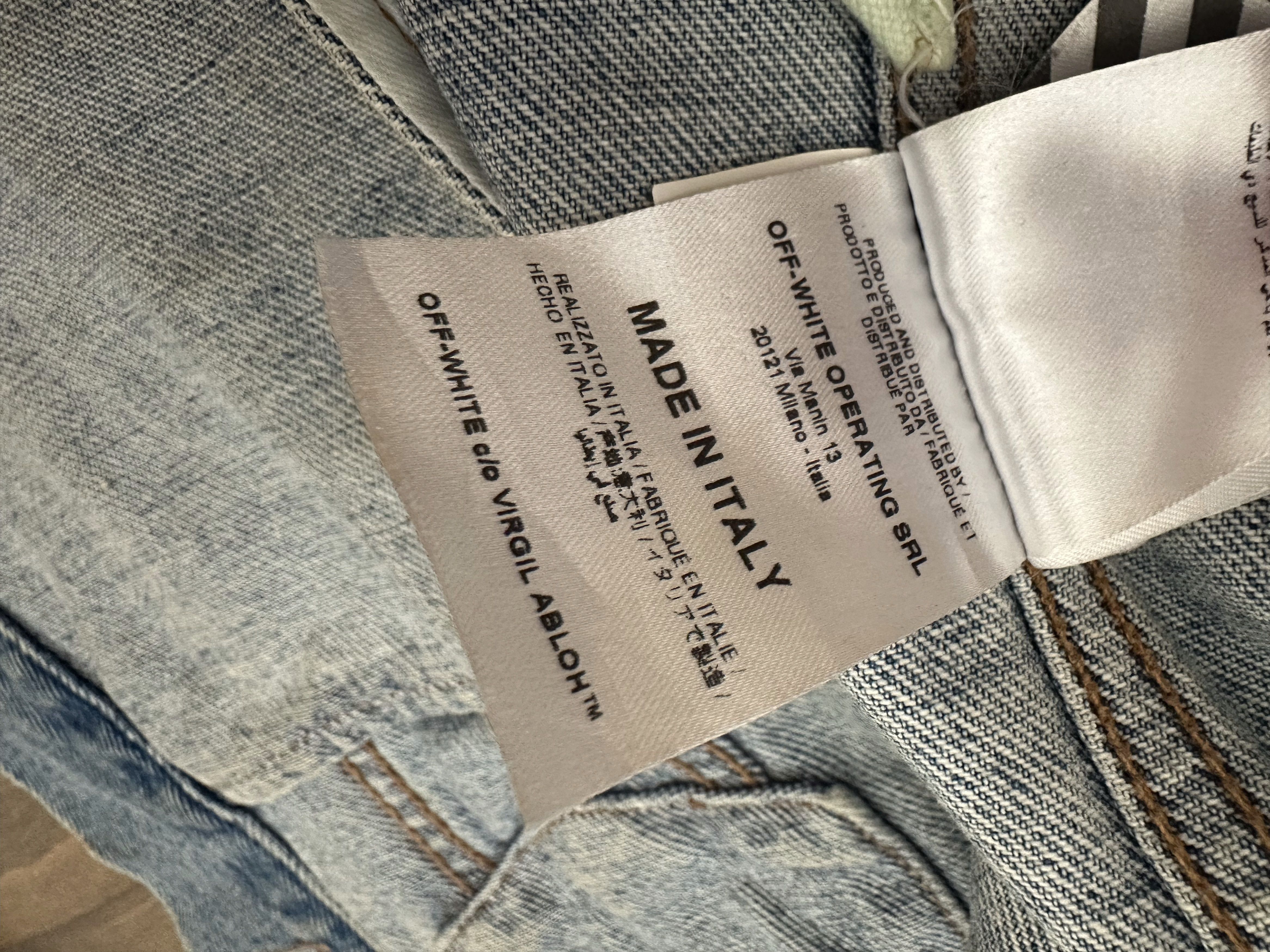 Off-White Off-White Cropped Denim Jacket Size S / US 4 / IT 40 - 6 Thumbnail