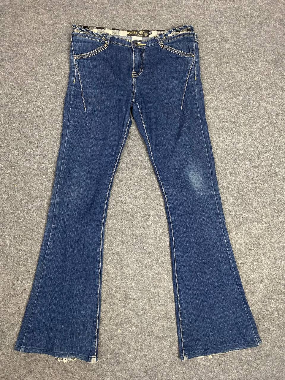 Vintage focus design by italy bootcut flare denim nice design Size 33" - 6 Thumbnail