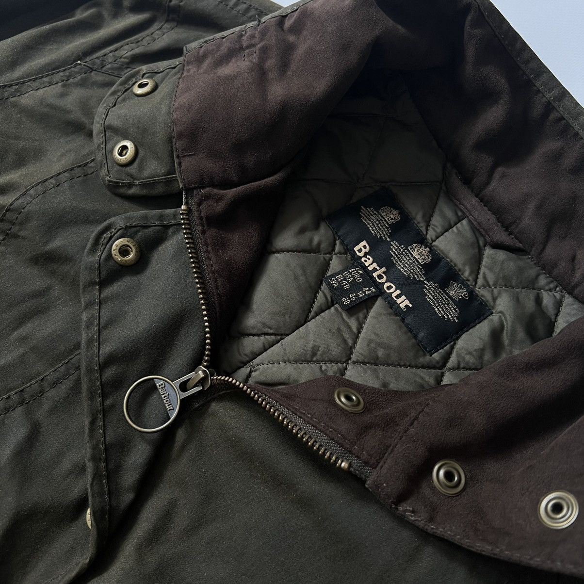Barbour Barbour Squire Wax jacket khaki green Size XL / US 12-14 / IT 48-50 - 4 Thumbnail
