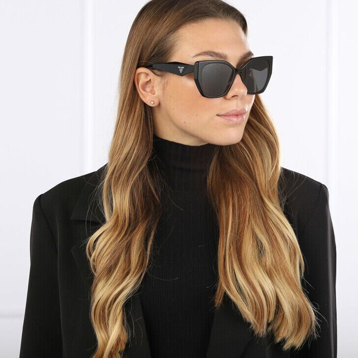 Prada NEW Prada PR19ZS 1AB5S0 Women Cat Eye Sunglasses Size ONE SIZE - 12 Thumbnail