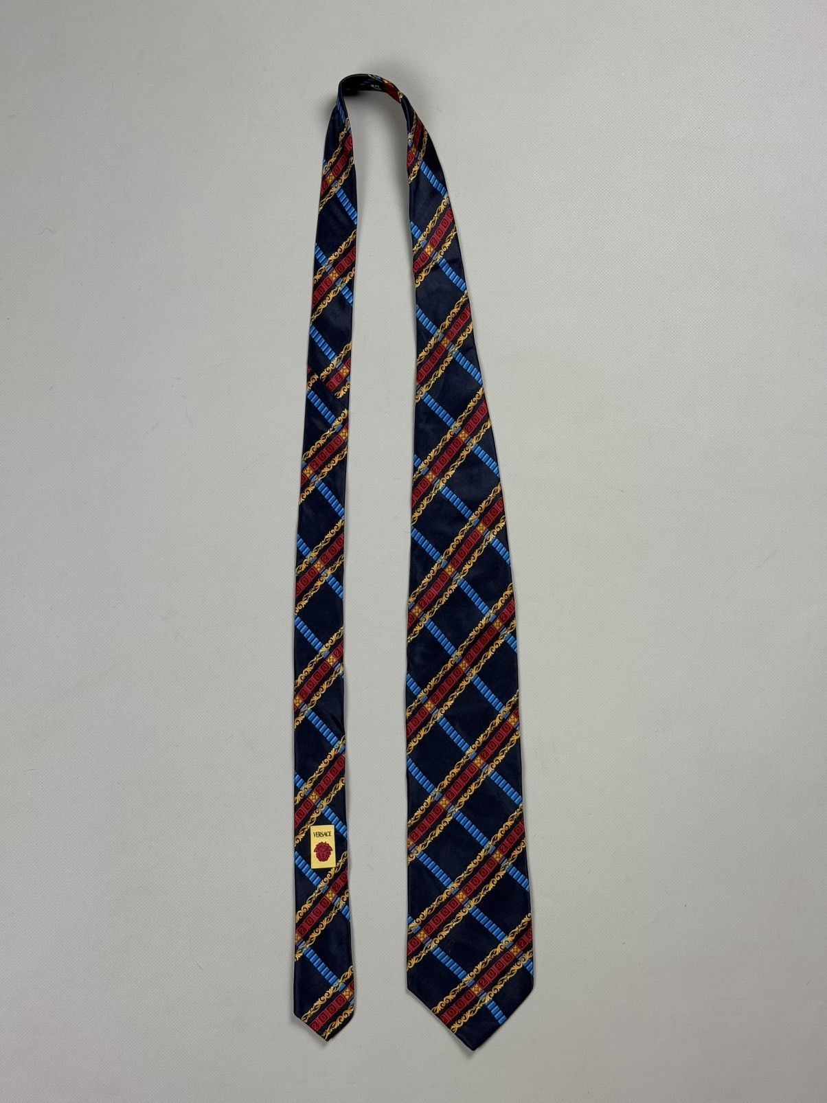 Versace × Vintage Gianni Versace Vintage Patterned Silk Tie Size ONE SIZE - 9 Thumbnail