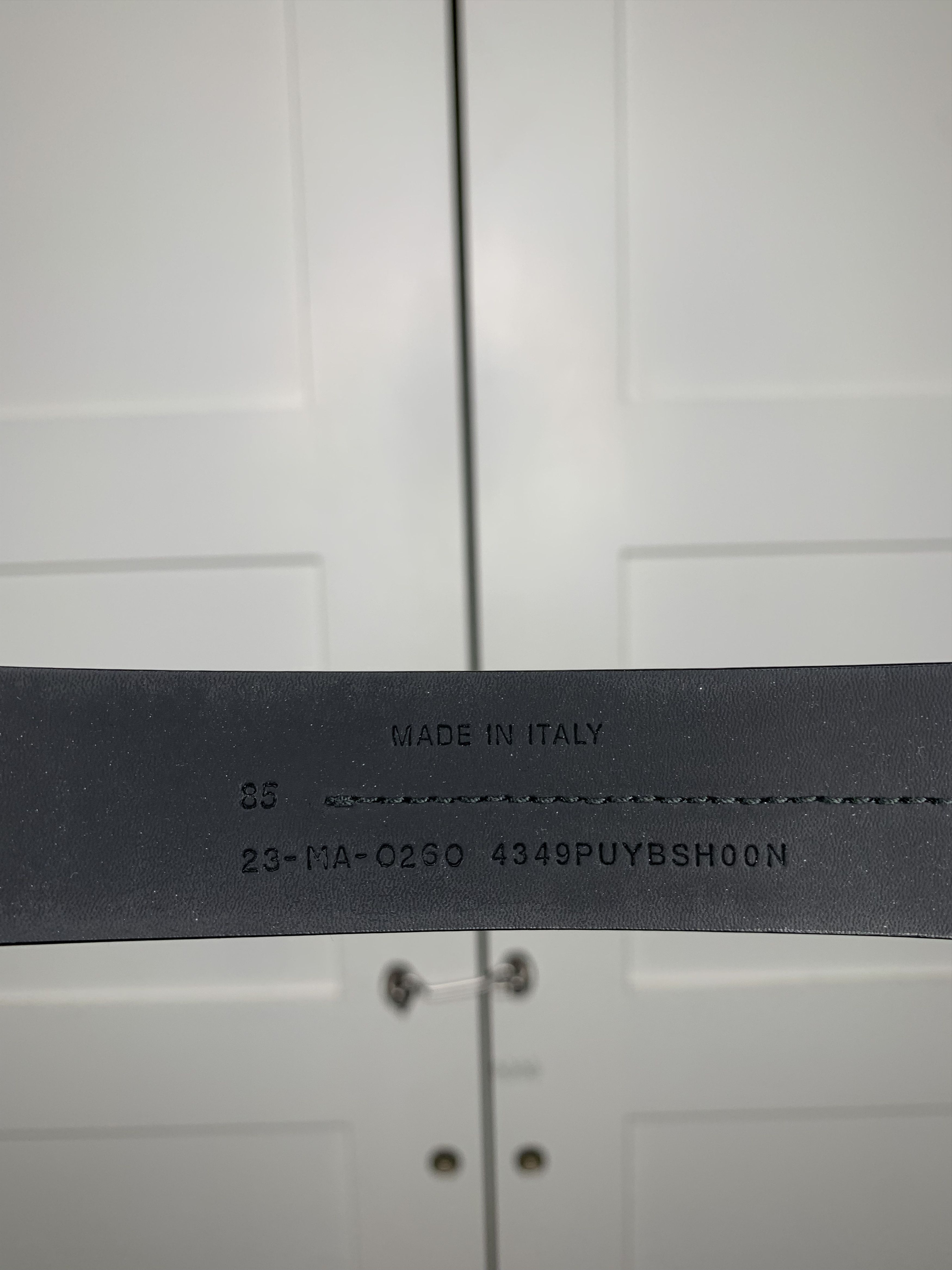 Dior Dior Logo Black Belt Size 32 - 4 Thumbnail